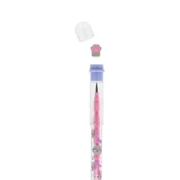 Crayon Empilable avec Gomme - Kitty