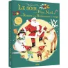 le soir avec le père noël, les rennes et les bonhommes de neige