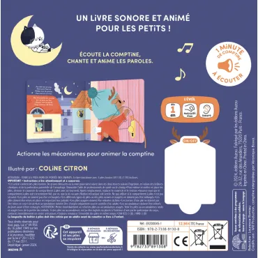 Comptine animée au clair de la lune