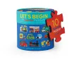 Puzzle Let's Begin - 10 puzzles de 2 pièces - Véhicules - 2a+