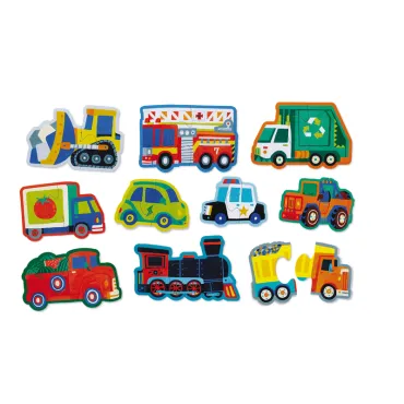 Puzzle Let's Begin - 10 puzzles de 2 pièces - Véhicules - 2a+