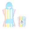 Poncho Kids - 7 à 10 ans - Vagues Arc-en-ciel
