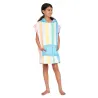 Poncho Kids - 7 à 10 ans - Vagues Arc-en-ciel