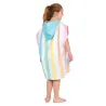 Poncho Kids - 7 à 10 ans - Vagues Arc-en-ciel