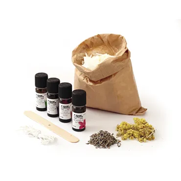 Kit bougies fleuries et colorées