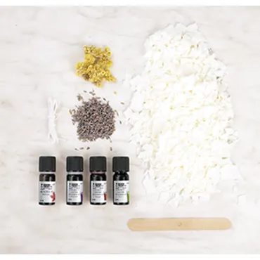 Kit bougies fleuries et colorées