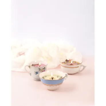 Kit bougies fleuries et colorées