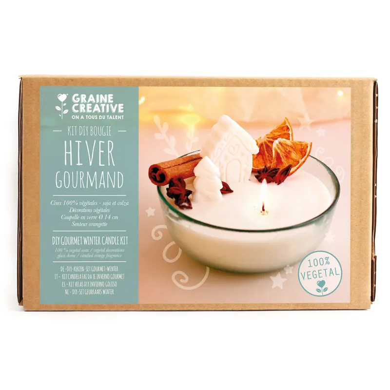 Kit DIY - Bougie hiver gourmand