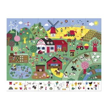Puzzle d'observation La Ferme 24 pièces