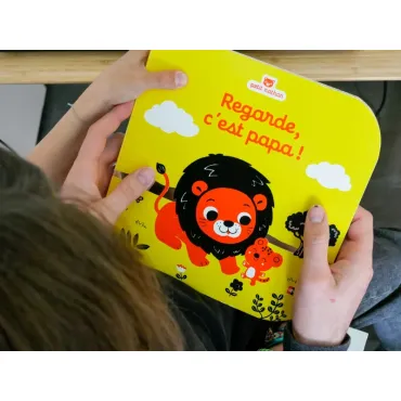 Regarde, c'est papa - Livre d'éveil à toucher pour les bébés