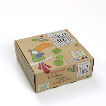 4 pots de peinture doigts -...