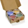 4 pots de peinture doigts - coffret Aki