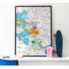 Poster géant à colorier - Marseille