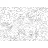 Poster géant à colorier - Jungle