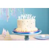 Bougies d'anniversaire ''Happy Birthday'' - Blanches