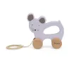 Jouet à tirer en bois - Mrs. Mouse 