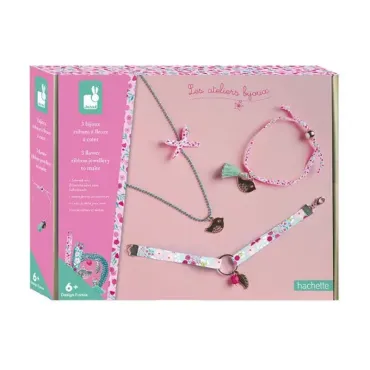 Kit Créatif - 3 Bijoux Rubans à Fleurs à Créer