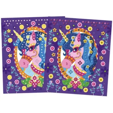 Set Créatif Mosaïques en Mousse Poneys et Licornes