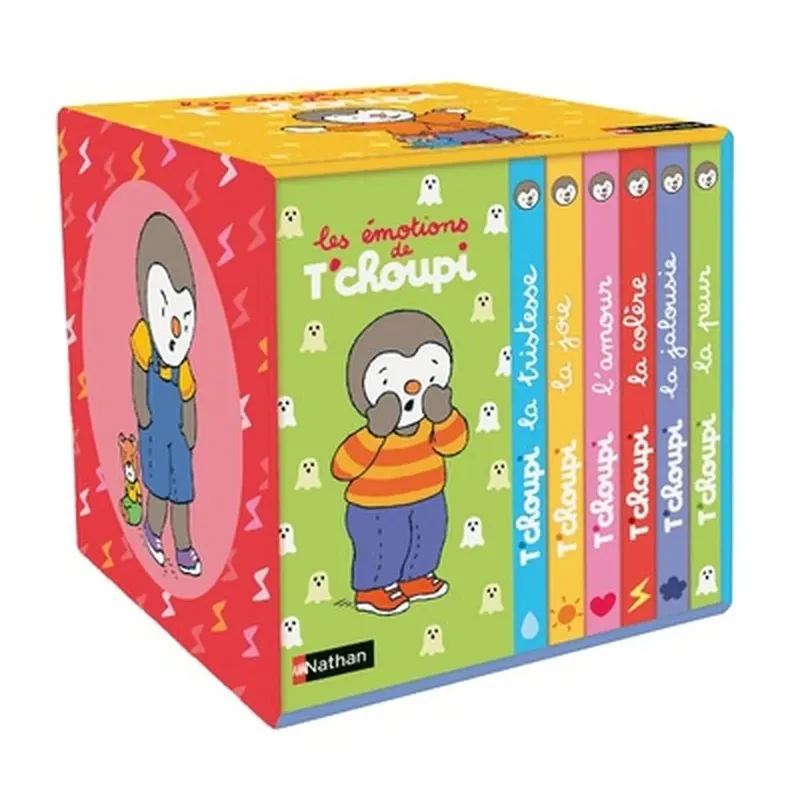 Les émotions de T'choupi - un coffret de 6 livres pour comprendre ses premières émotions