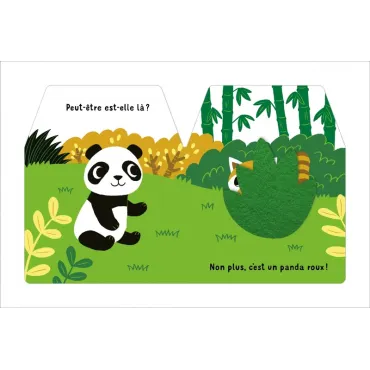 Cache-cache petit panda -  Livre matière