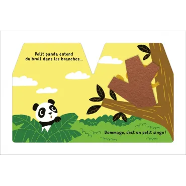 Cache-cache petit panda -  Livre matière