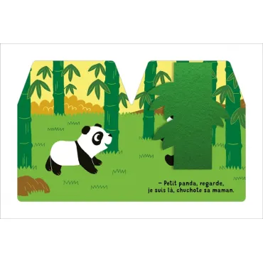Cache-cache petit panda -  Livre matière