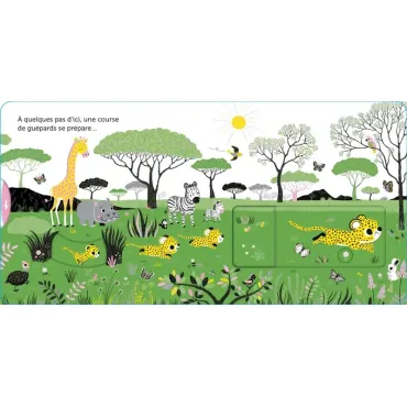 Promenade dans la savane - livre animé