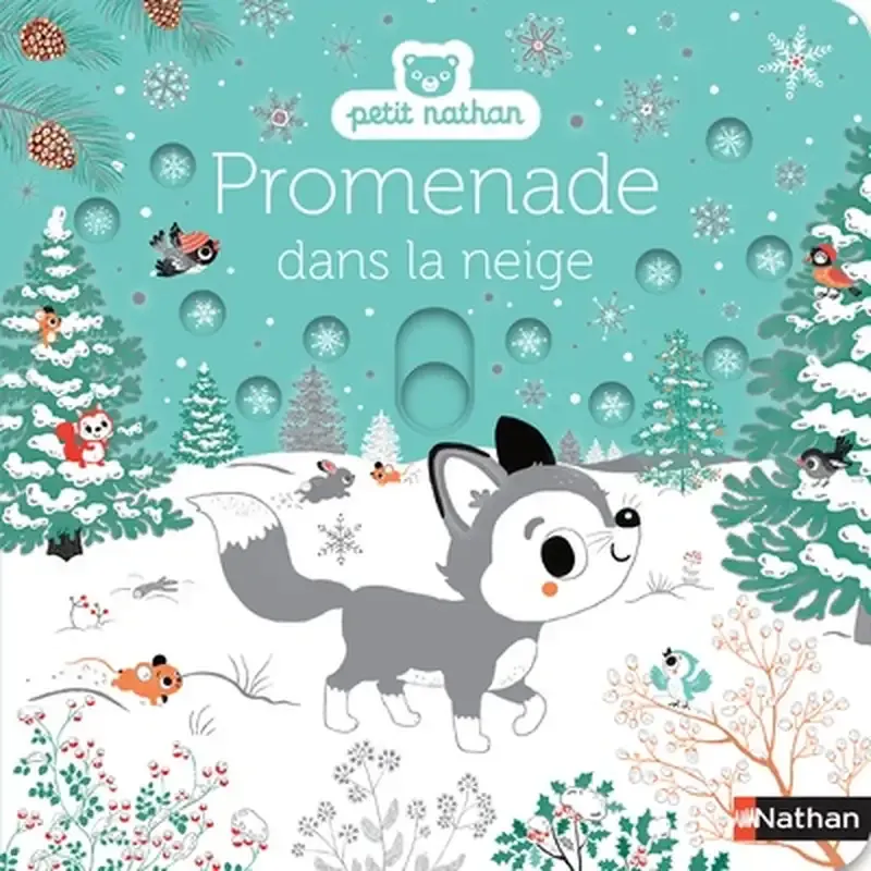 Promenade dans la neige - livre animé