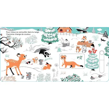 Promenade dans la neige - livre animé