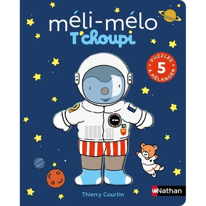Livre puzzle : méli-mélo T'choupi