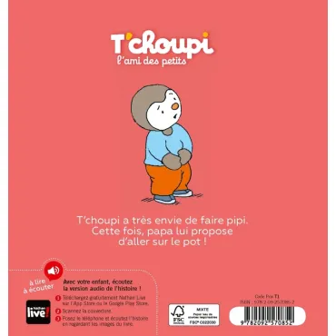 T'choupi va sur le pot