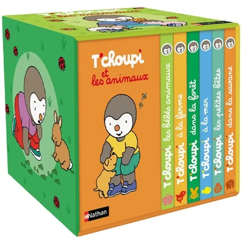 T'choupi et les animaux - ma petite bibliothèque de 6 livres
