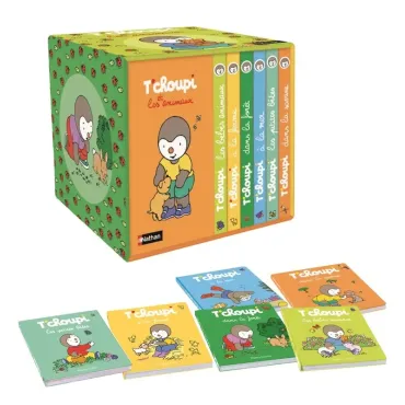 T'choupi et les animaux - ma petite bibliothèque de 6 livres