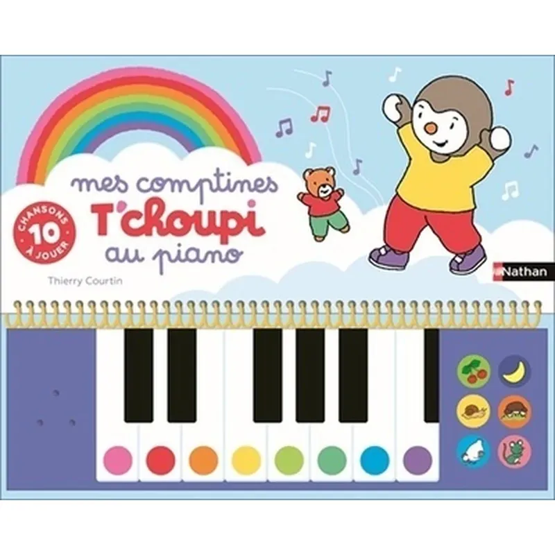 Mes comptines T'choupi au piano - Livre-piano