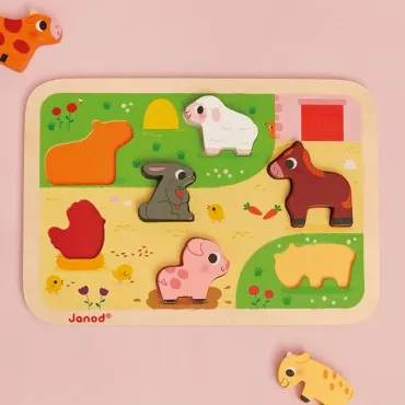 Chunky Puzzle Ferme 7 pièces