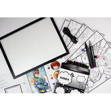 Manga -  XXL Tablette lumineuse et atelier marqueurs