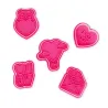 Set de 5 Emporte-pièces pour Biscuits - Love