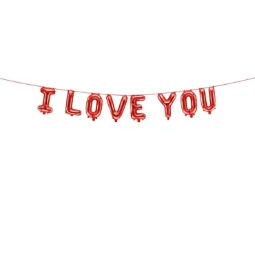 Ballon en aluminium - I love you