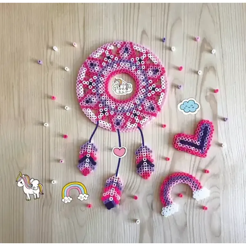 Perles à Repasser De 5mm, 72 Couleurs avec 3 Boîte de Rangement, Plaque