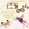 Coffret de 5 flacons de peinture gouache Pastel 100ml + 1 masque