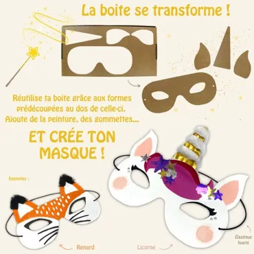 Coffret de 5 flacons de gel pailleté Néon 100ml + 1 masque