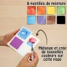 Ma Palette d'Aquarelle en livret : 8 pastilles de peinture + 1 pinceau à réservoir d'eau