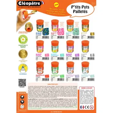 P’tit pot de Peinture Pailletée 50ml - Vert Printemps