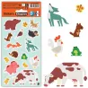 16 gommettes - Animaux de la montagne et de la campagne