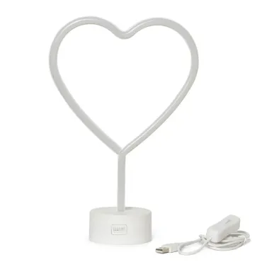 Lampe LED à Effet Néon - Cœur