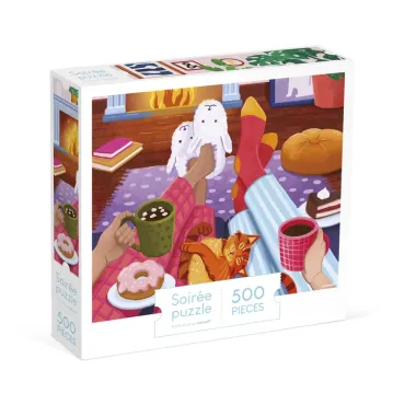 Puzzle soirée au coin du feu - 500 pcs