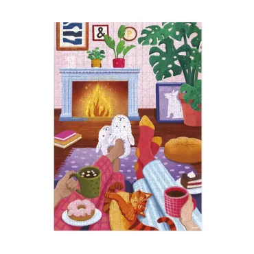 Puzzle soirée au coin du feu - 500 pcs