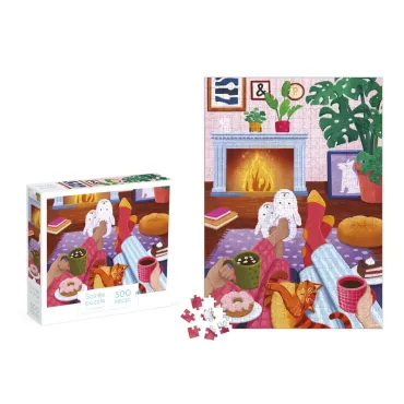 Puzzle soirée au coin du feu - 500 pcs