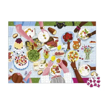 Puzzle repas de famille - 1000 pcs