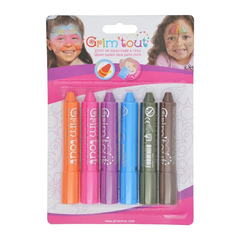 6 sticks maquillage - Arc-en-ciel